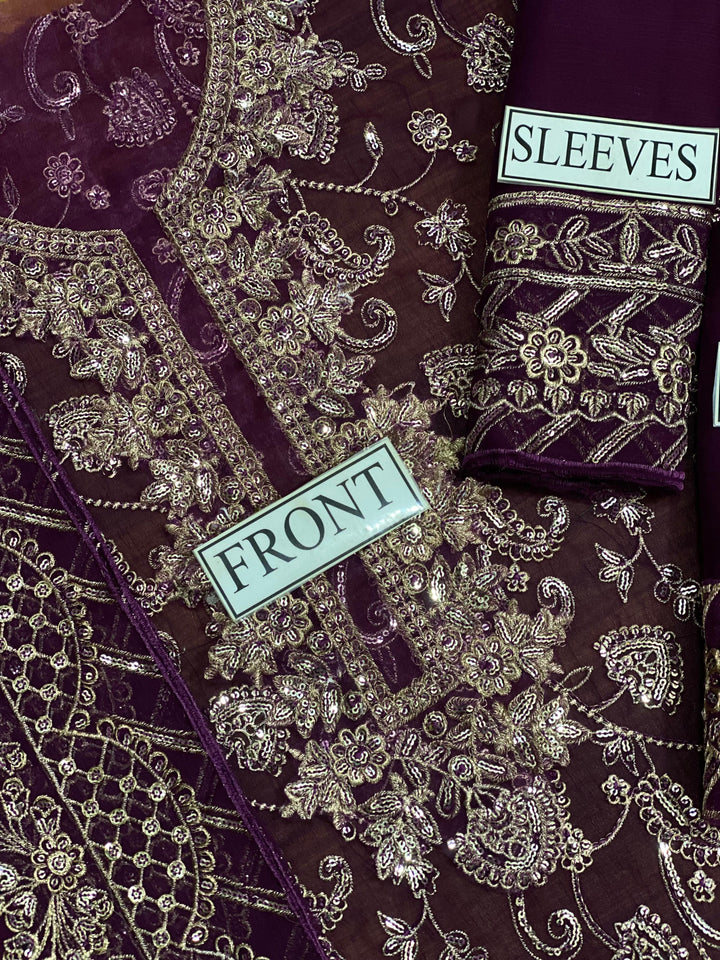 Asim Jofa Chiffon Suit-Aarasta