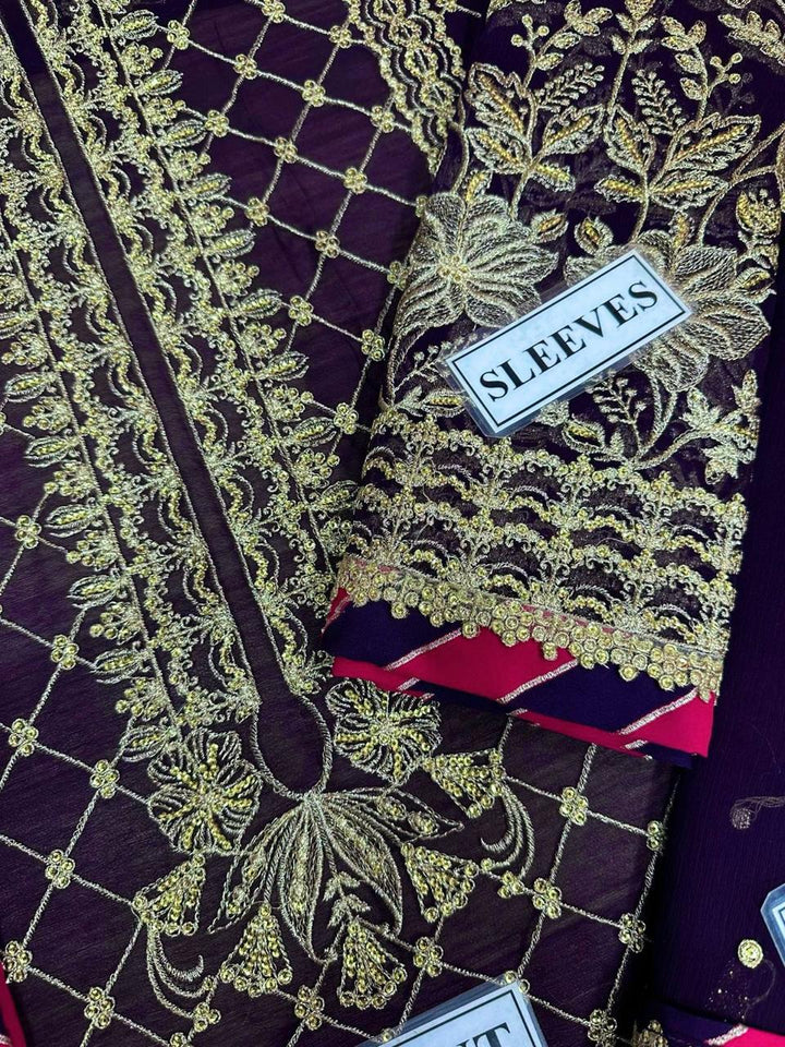 Asim Jofa Chiffon Suit-Aarasta