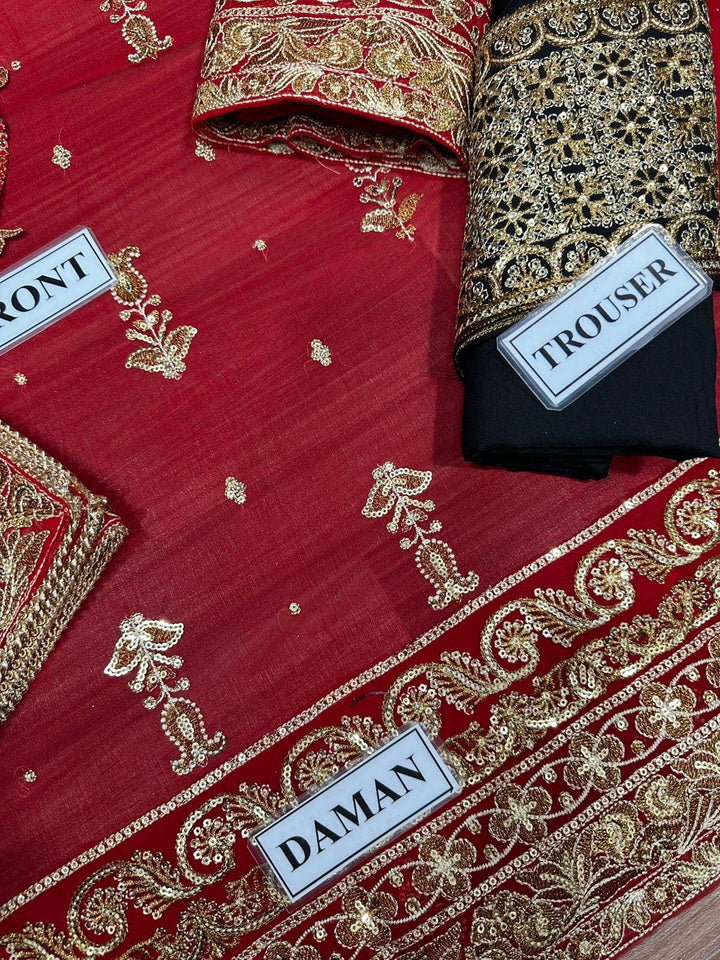 Asim Jofa Chiffon Suit-Aarasta