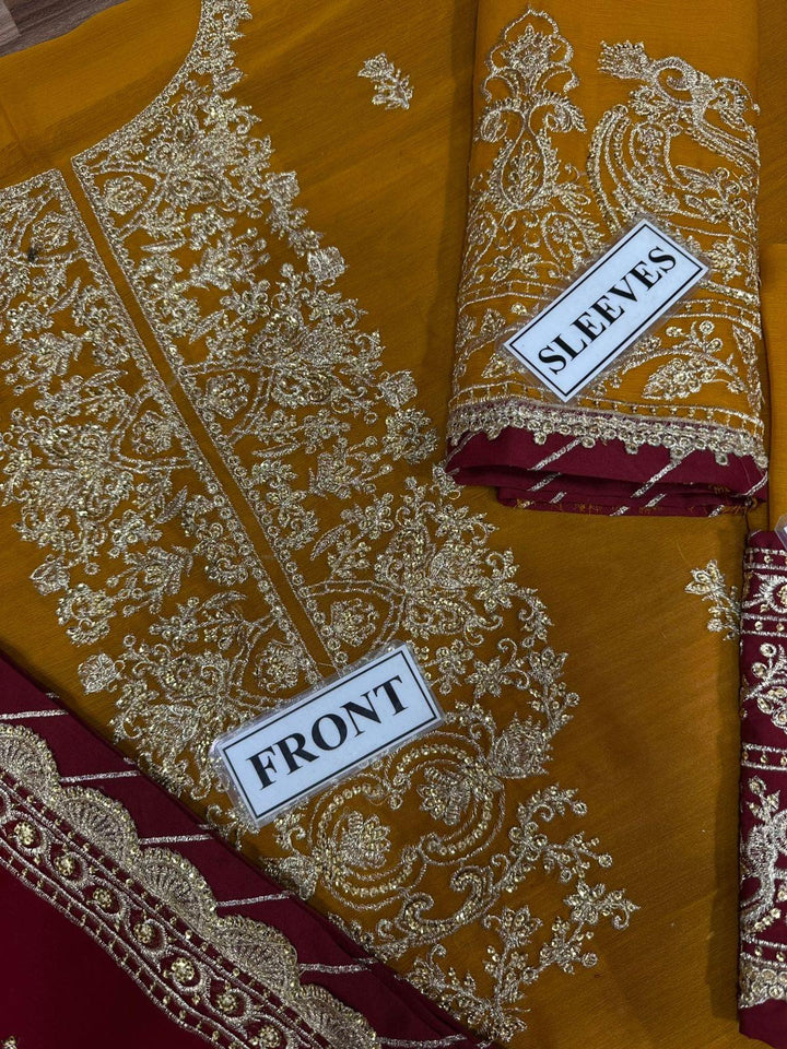 Asim Jofa Chiffon Suit-Aarasta