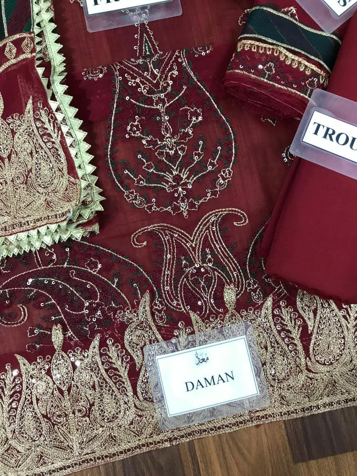 Asim Jofa Chiffon Suit-Aarasta