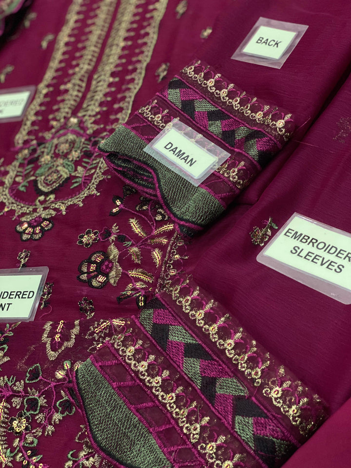 Asim Jofa Chiffon Suit-Aarasta