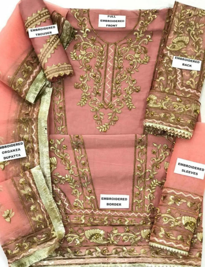 Asim Jofa Organza Suit-Aarasta