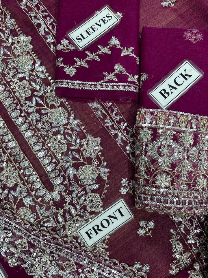 Asim Jofa Chiffon Suit-Aarasta