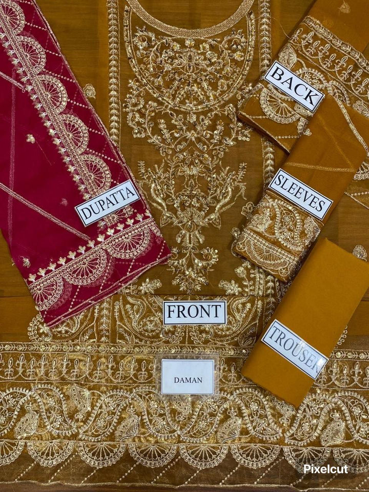 Asim Jofa Chiffon Suit-Aarasta