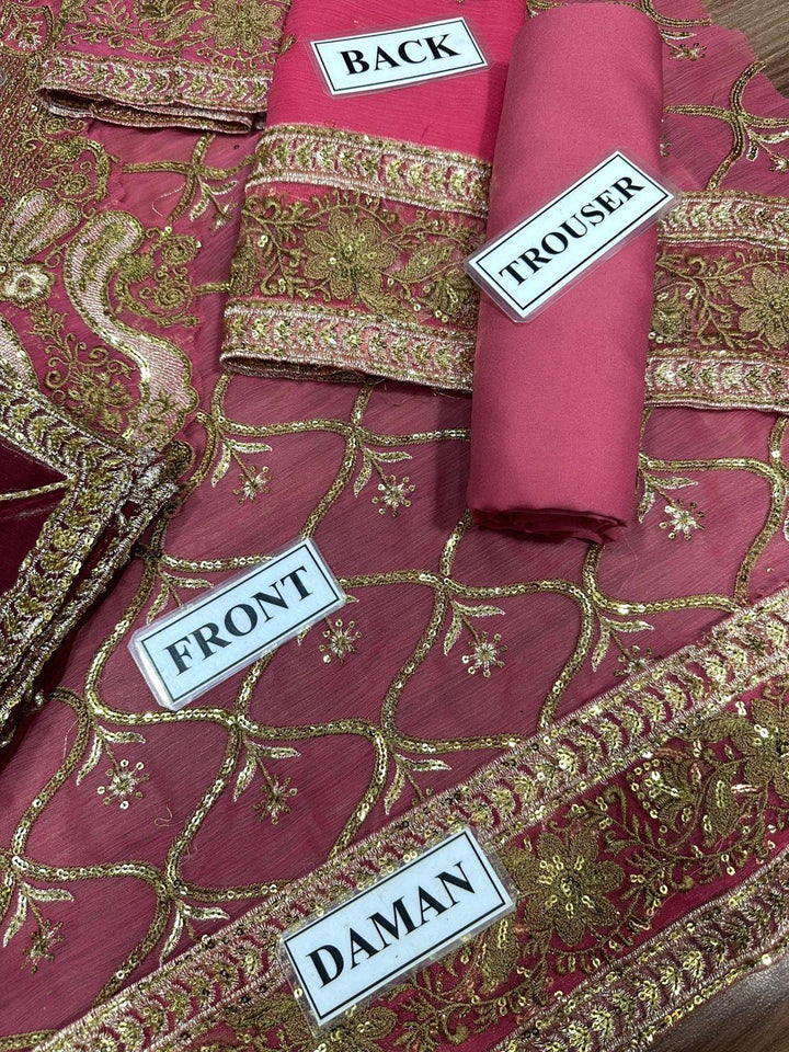 Asim Jofa Chiffon Suit-Aarasta