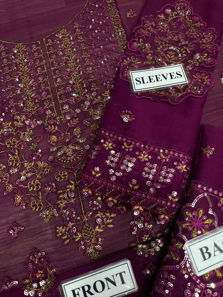 Asim Jofa Chiffon Suit-Aarasta