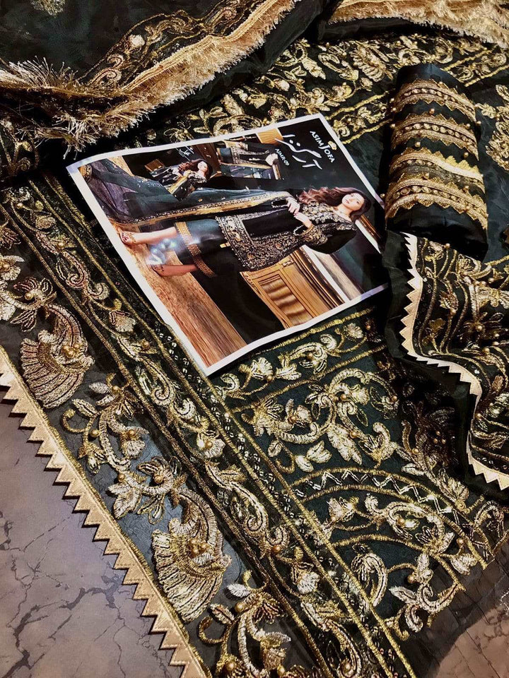 Asim Jofa Organza Suit-Aarasta