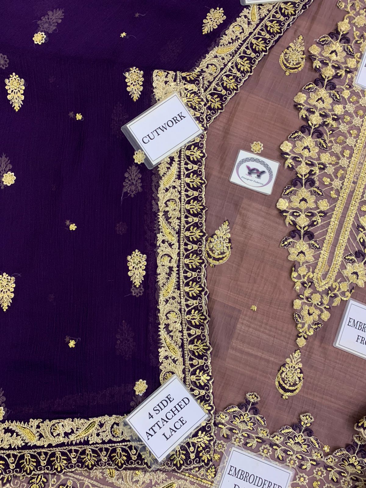 Asim Jofa Chiffon Suit-Aarasta