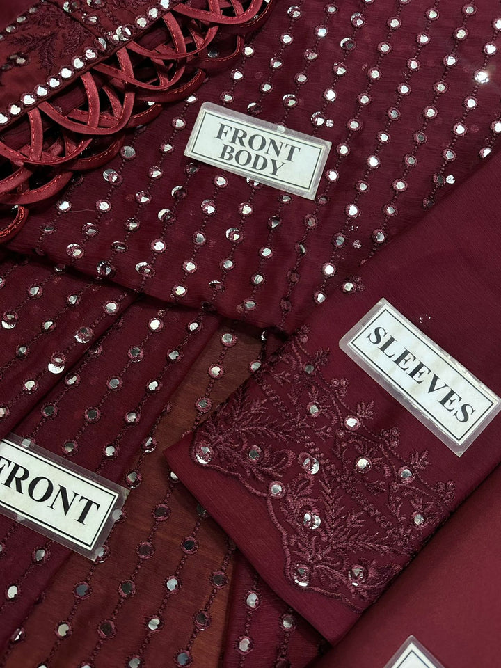 Asim Jofa Chiffon Suit-Aarasta