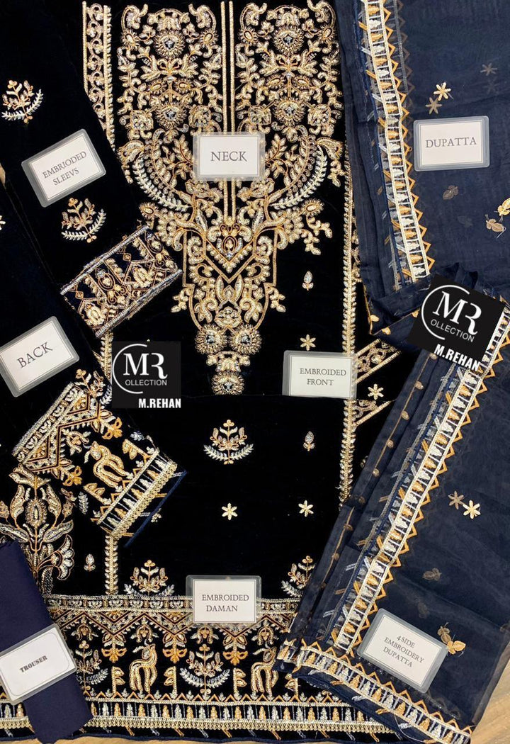 Asim Jofa Velvet Suit-Aarasta