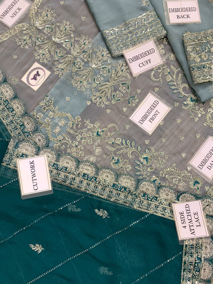 Asim Jofa Chiffon Suit-Aarasta