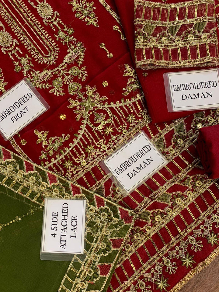 Asim Jofa Chiffon Suit-Aarasta