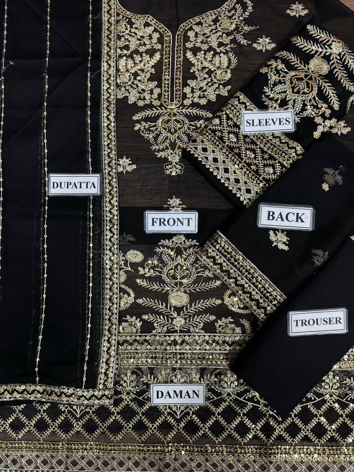 Asim Jofa Chiffon Suit-Aarasta