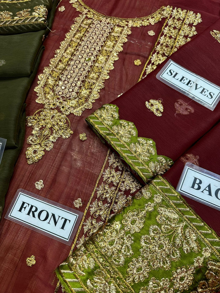 Asim Jofa Chiffon Suit-Aarasta