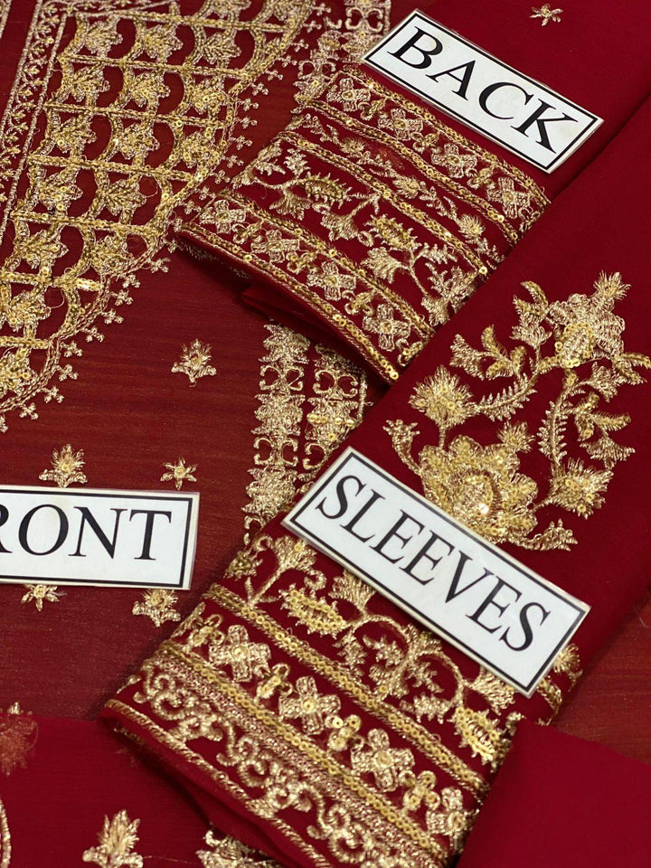 Asim Jofa Chiffon Suit-Aarasta