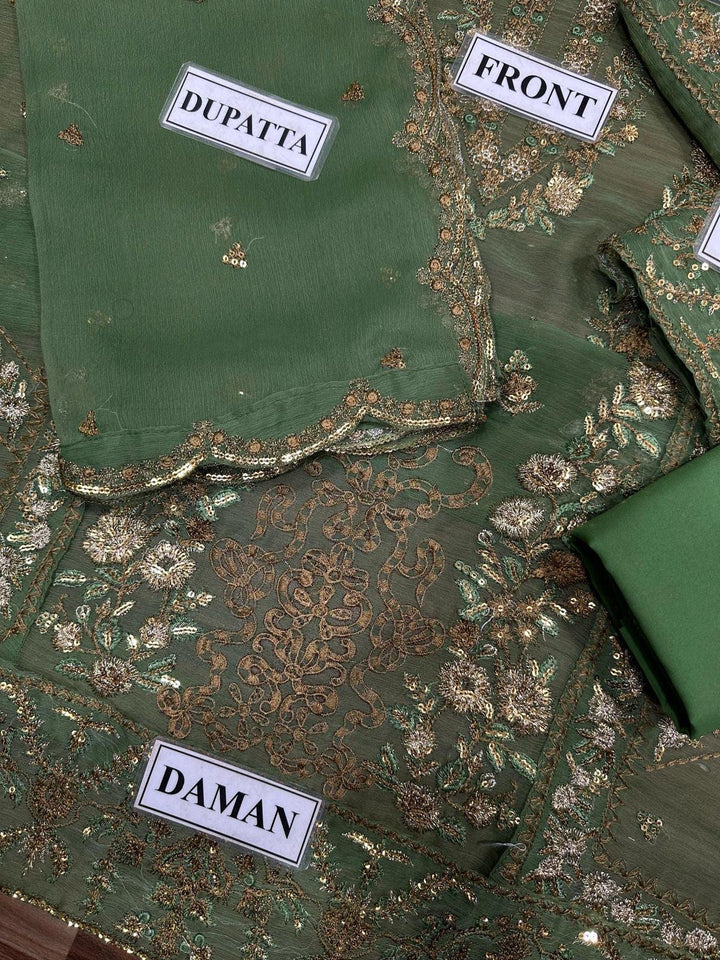 Asim Jofa Chiffon Suit-Aarasta