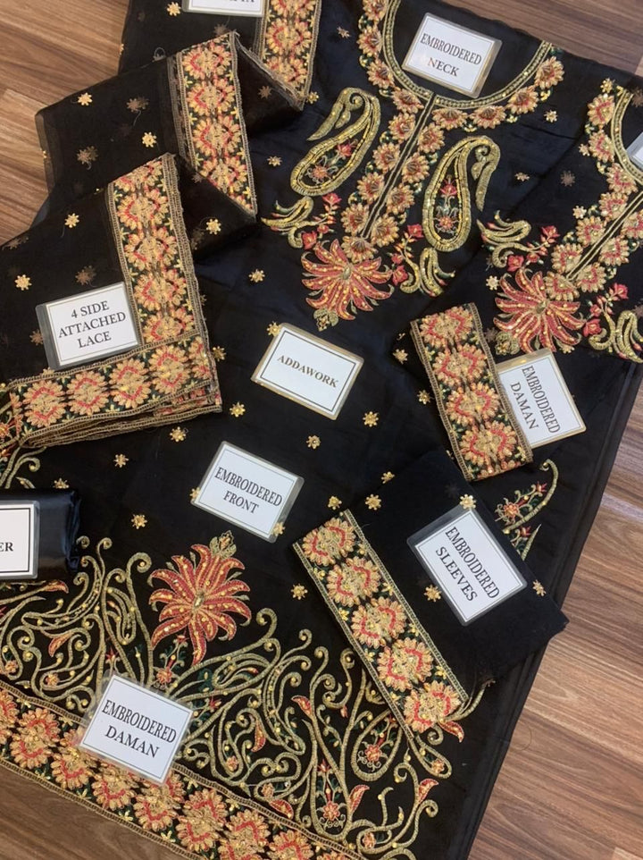 Asim Jofa Organza Suit-Aarasta