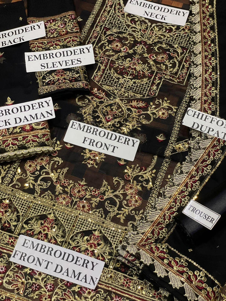 Asim Jofa Chiffon Suit-Aarasta