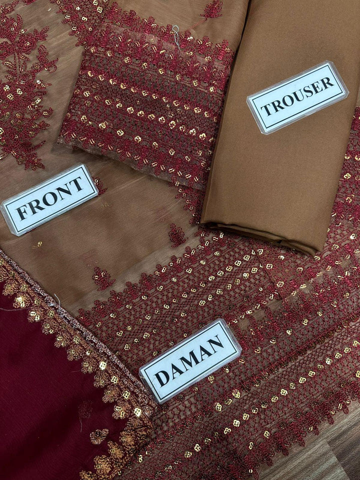 Asim Jofa Chiffon Suit-Aarasta