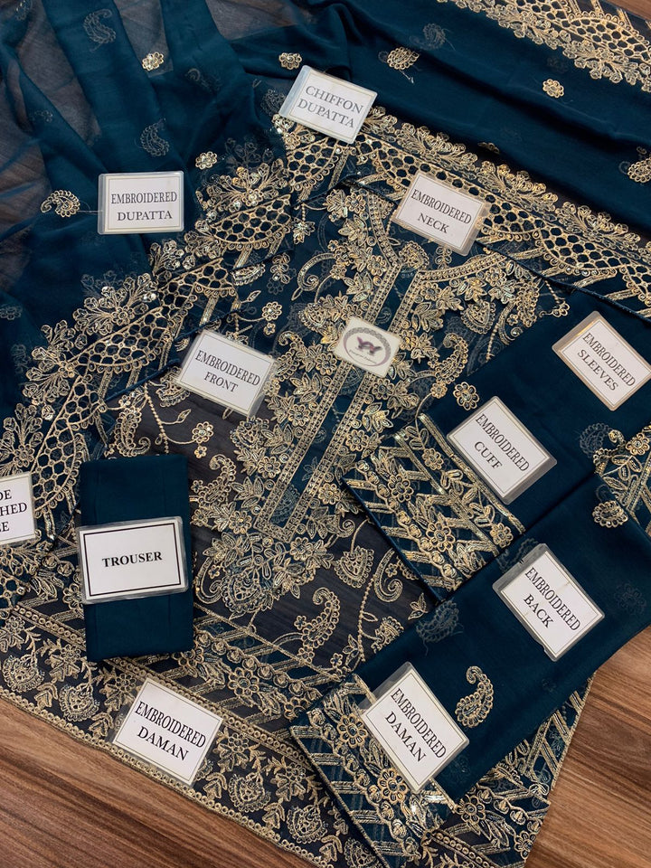 Asim Jofa Chiffon Suit-Aarasta