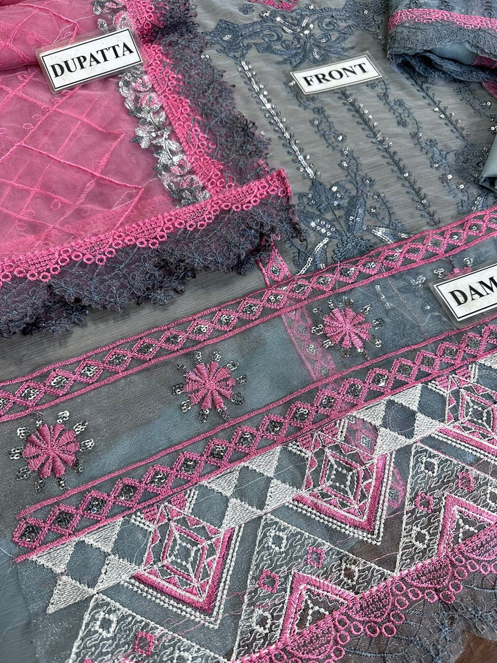 Asim Jofa Chiffon Suit-Aarasta