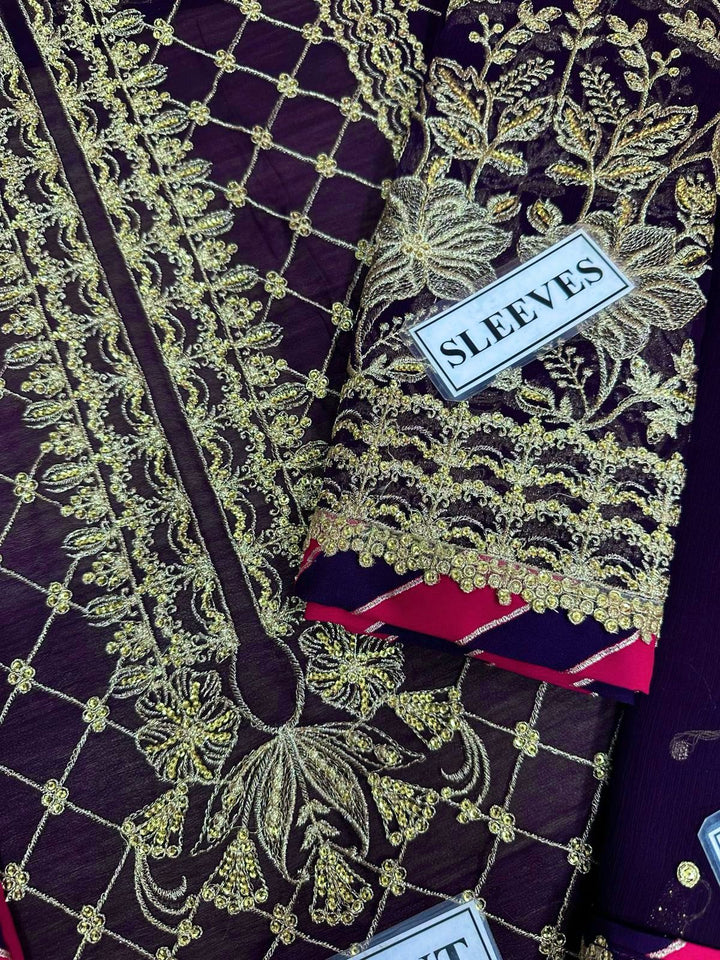 Asim Jofa Chiffon Suit-Aarasta