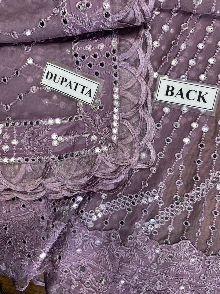 Asim Jofa Chiffon Suit-Aarasta