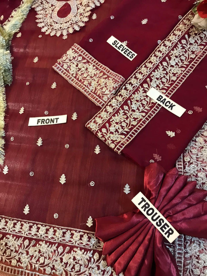 Asim Jofa Chiffon Suit-Aarasta