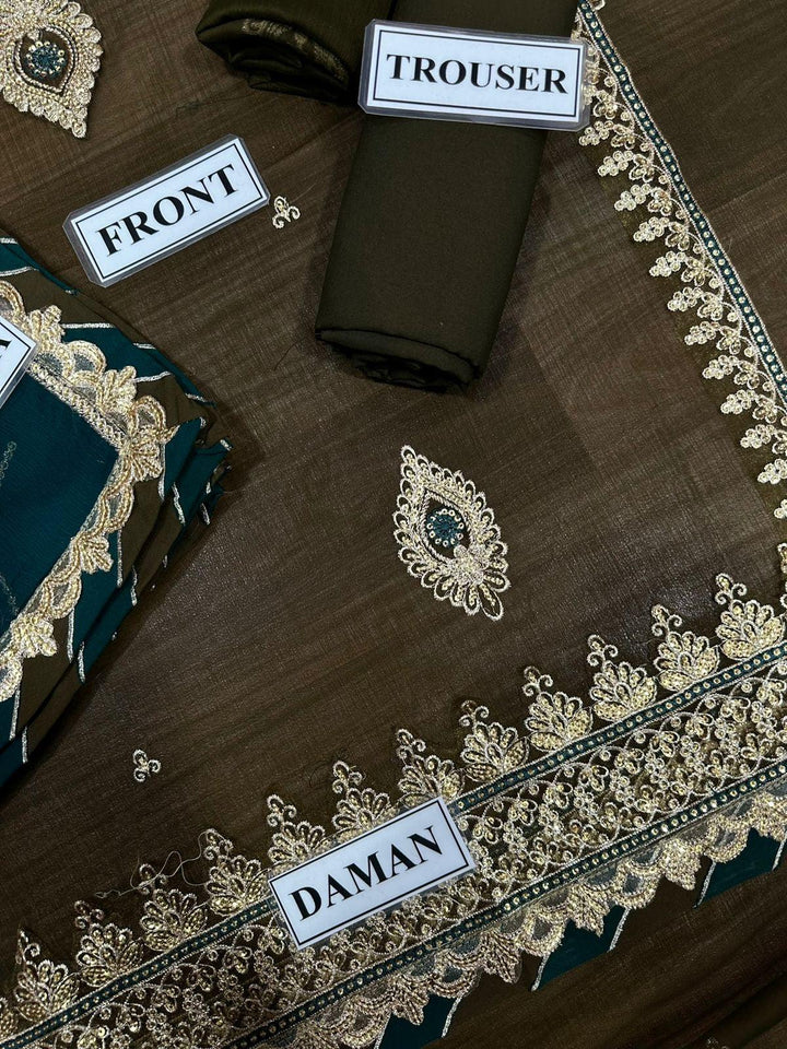 Asim Jofa Chiffon Suit-Aarasta