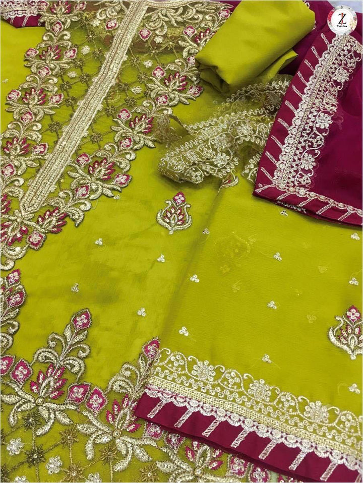 Asim Jofa Chiffon Suit-Aarasta