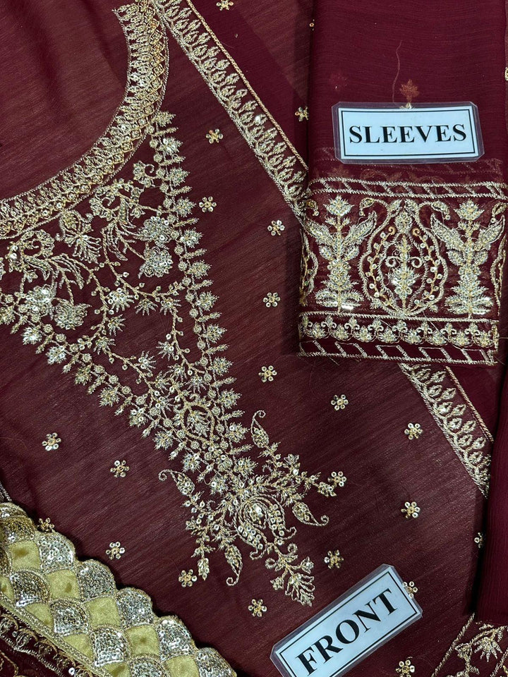 Asim Jofa Chiffon Suit-Aarasta