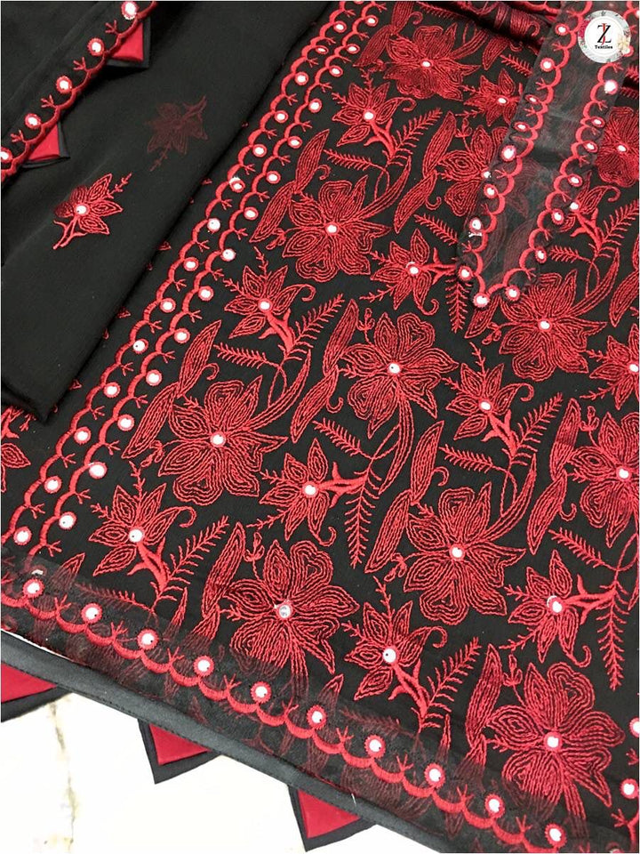 Asim Jofa Chiffon Suit-Aarasta