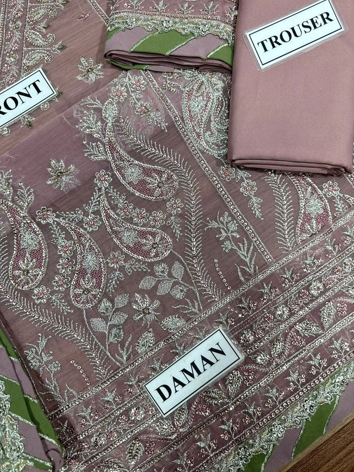 Asim Jofa Chiffon Suit-Aarasta