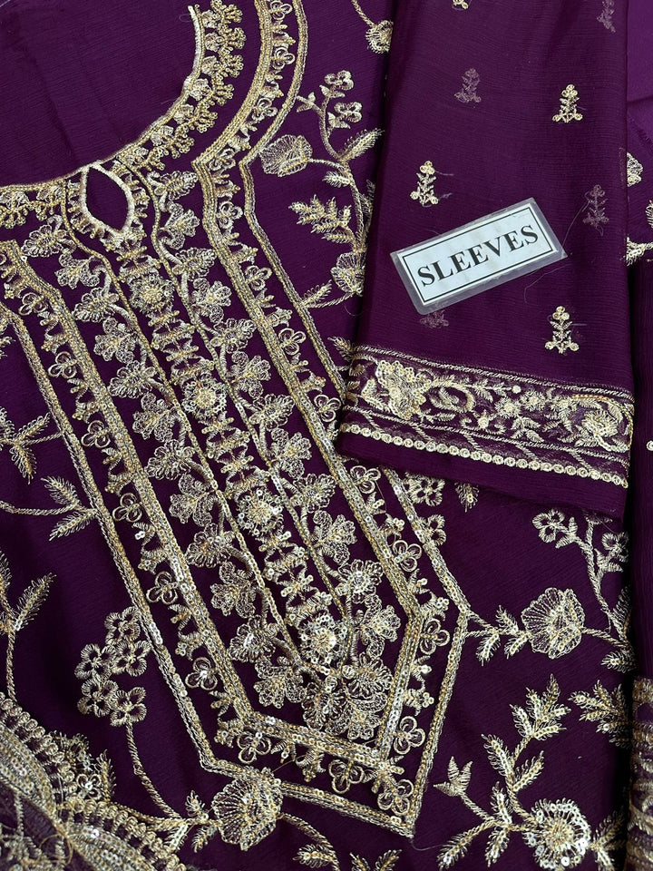 Asim Jofa Chiffon Suit-Aarasta