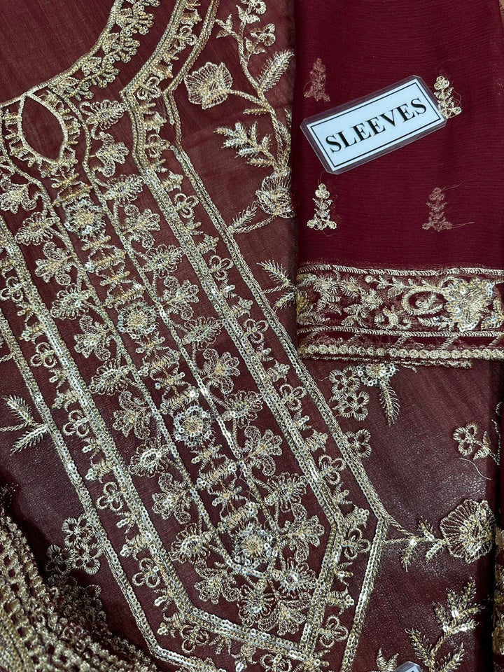 Asim Jofa Chiffon Suit-Aarasta