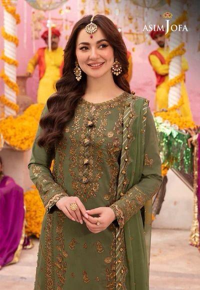 Asim Jofa Chiffon Suit-Aarasta