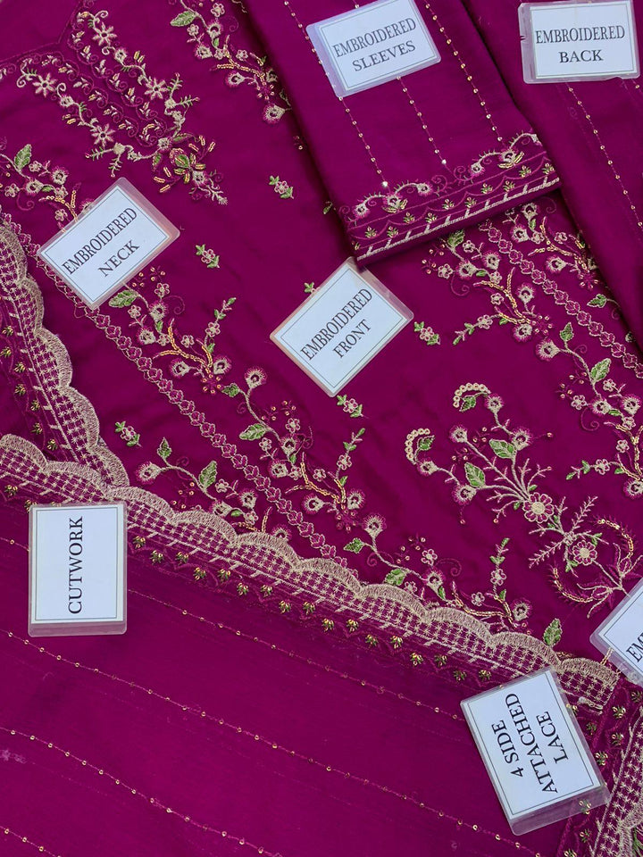 Asim Jofa Chiffon Suit-Aarasta