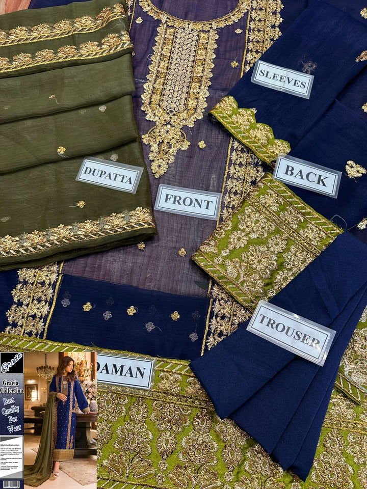 Asim Jofa Chiffon Suit-Aarasta