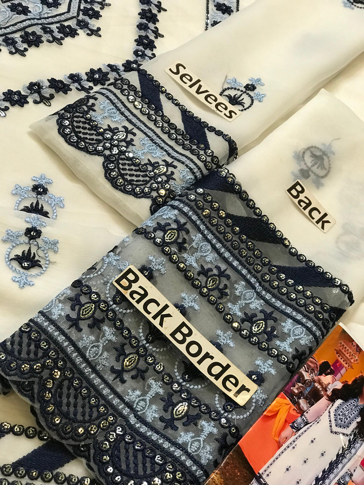 Asim Jofa Chiffon Suit-Aarasta