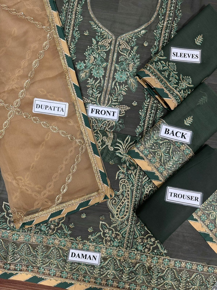 Asim Jofa Chiffon Suit-Aarasta