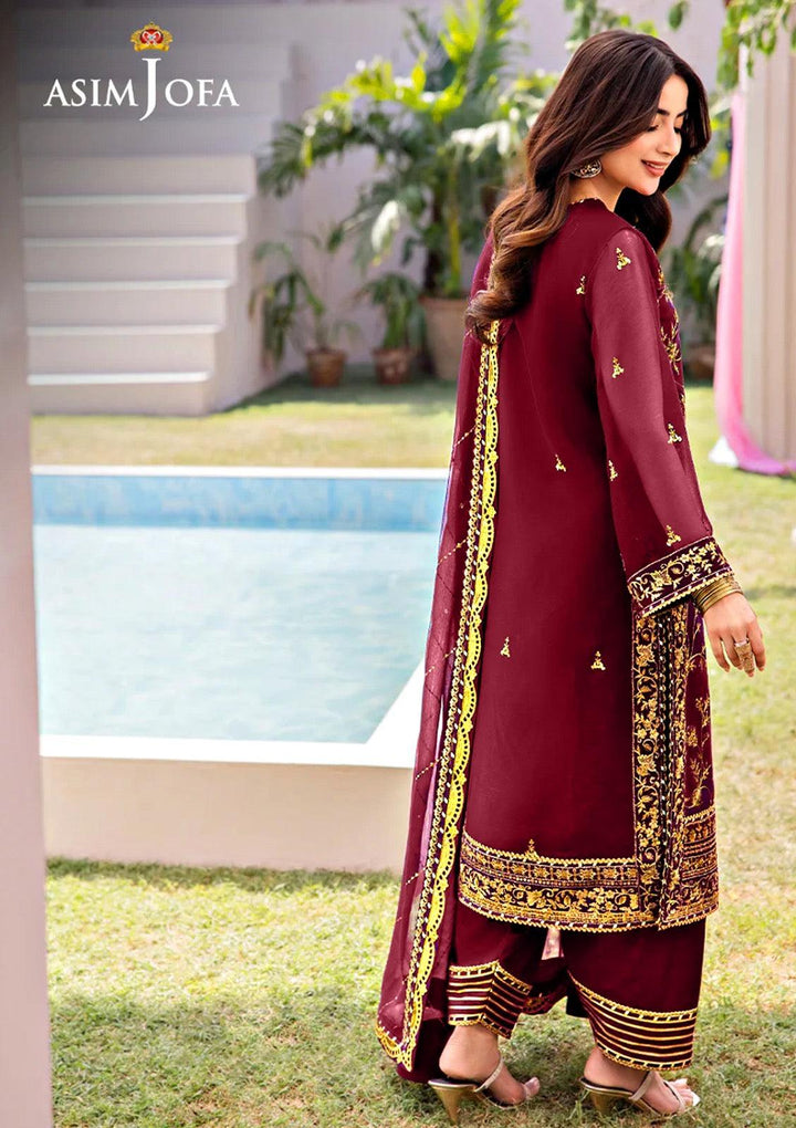 Asim Jofa Chiffon Suit-Aarasta