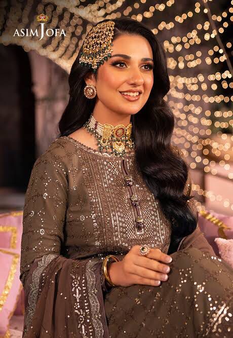 Asim Jofa Chiffon Suit-Aarasta