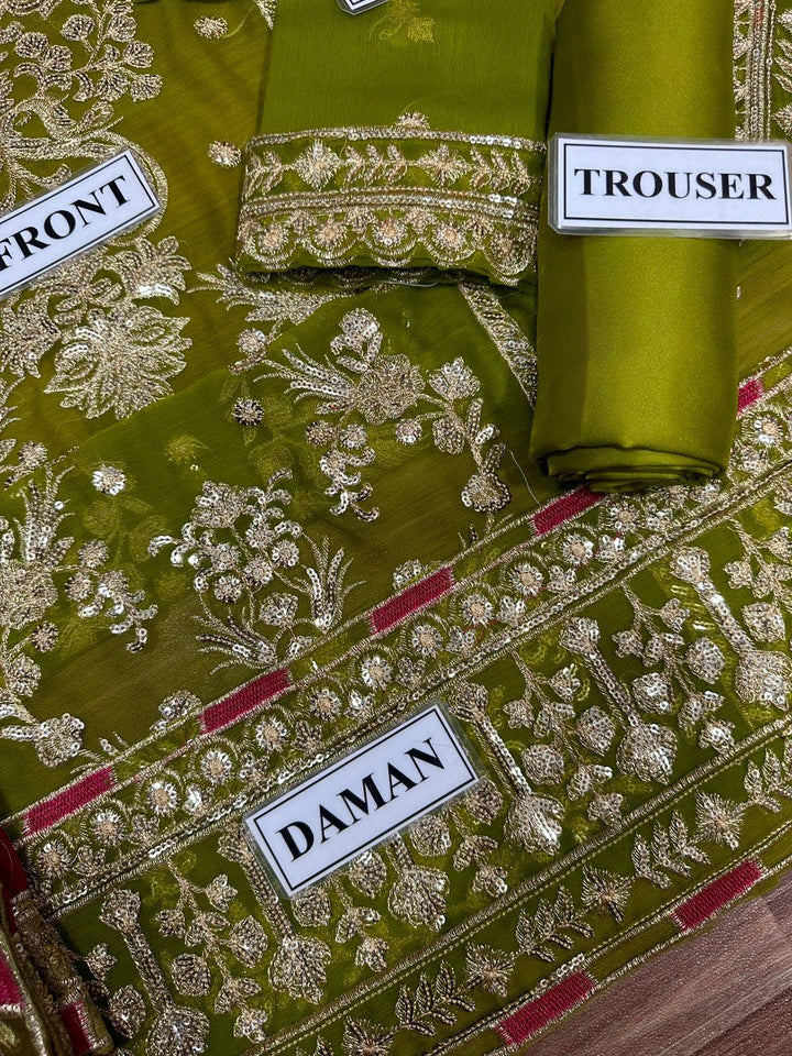 Asim Jofa Chiffon Suit-Aarasta