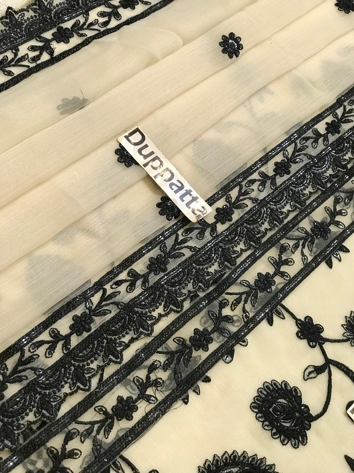 Asim Jofa Chiffon Suit-Aarasta