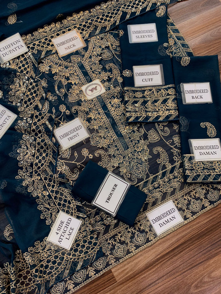 Asim Jofa Chiffon Suit-Aarasta