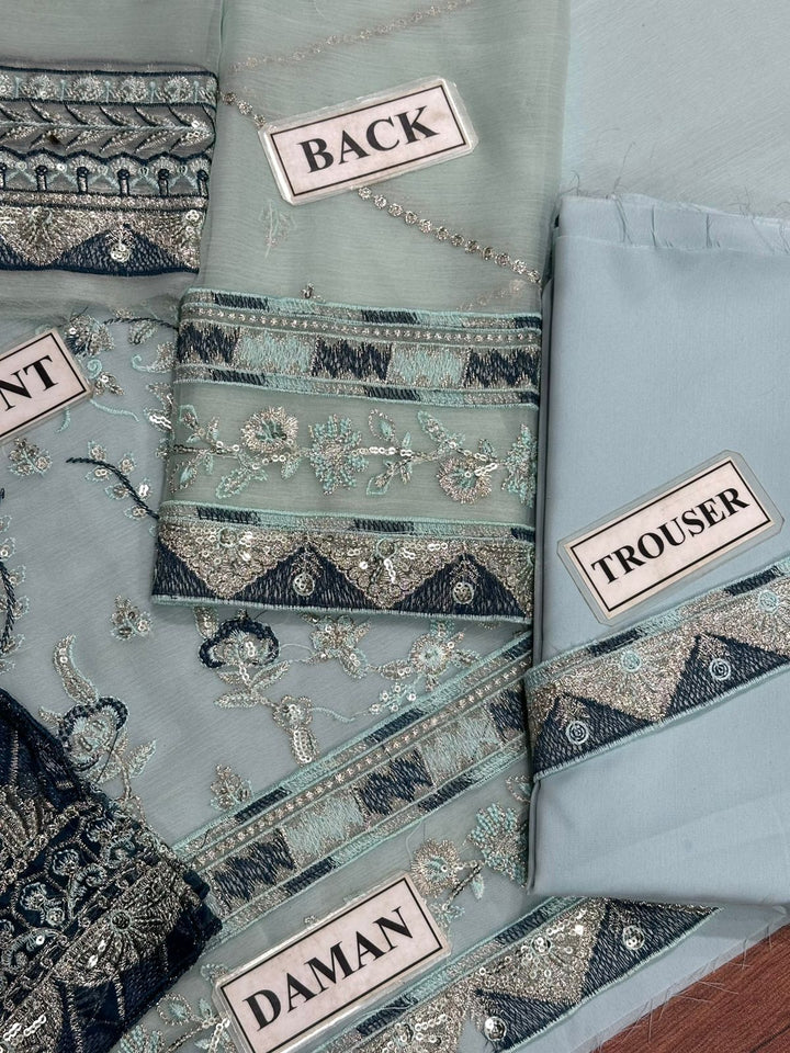 Asim Jofa Chiffon Suit-Aarasta