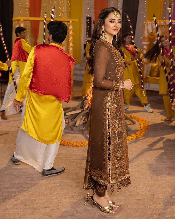 Asim Jofa Chiffon Suit-Aarasta