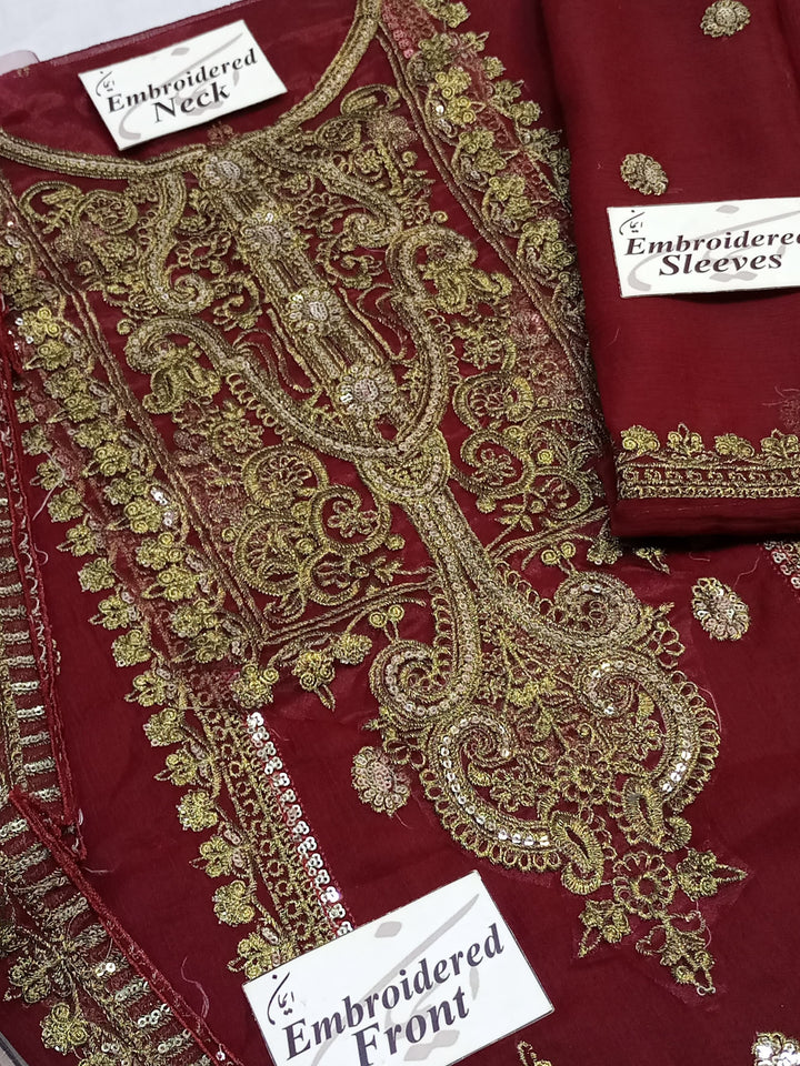 Asim Jofa Chiffon Suit-Aarasta