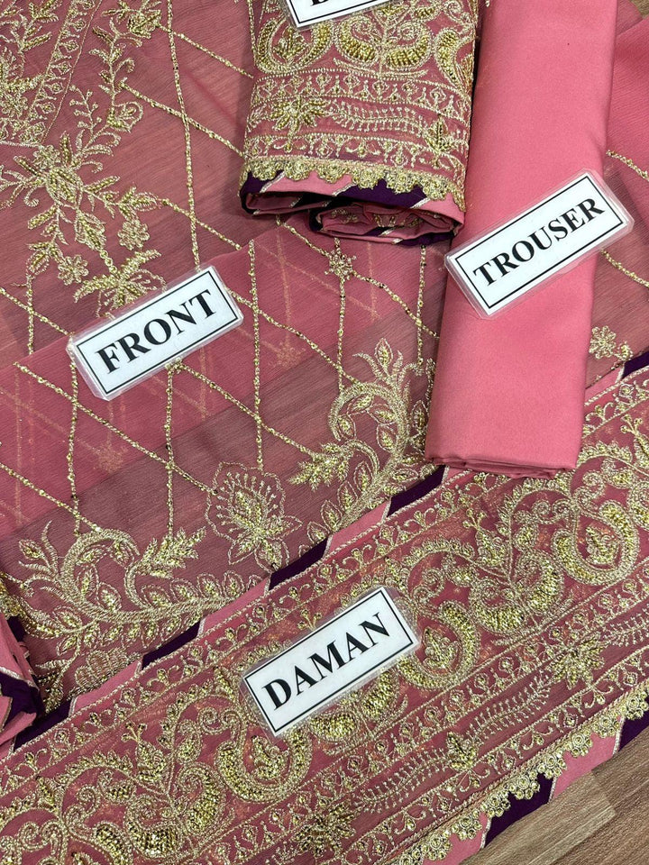 Asim Jofa Chiffon Suit-Aarasta